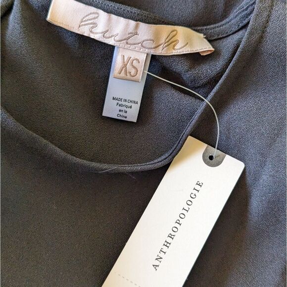 Anthropologie Asymmetrical Lace Maxi Slip Dress XS NWT | Modern Romantic Goth - Picture 14 of 15